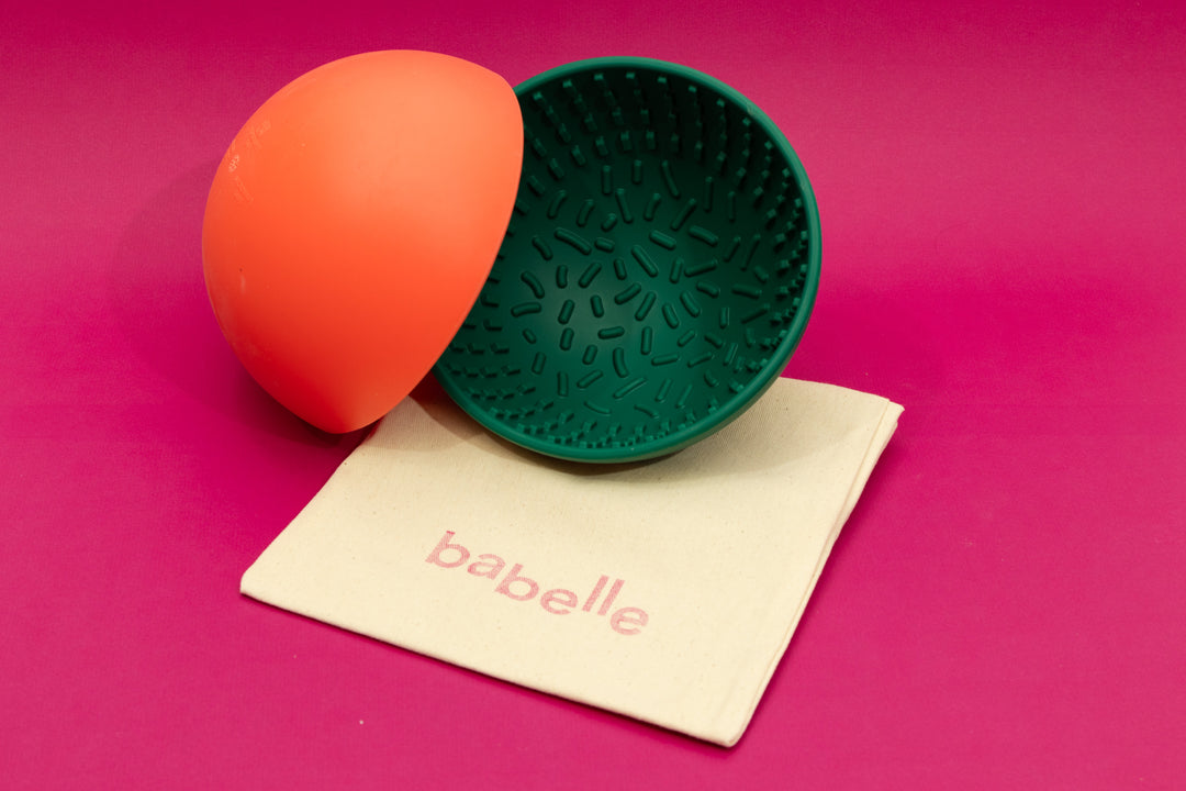 The Wiggler Lick Bowl- Hunter Green | Babelle - Babelle