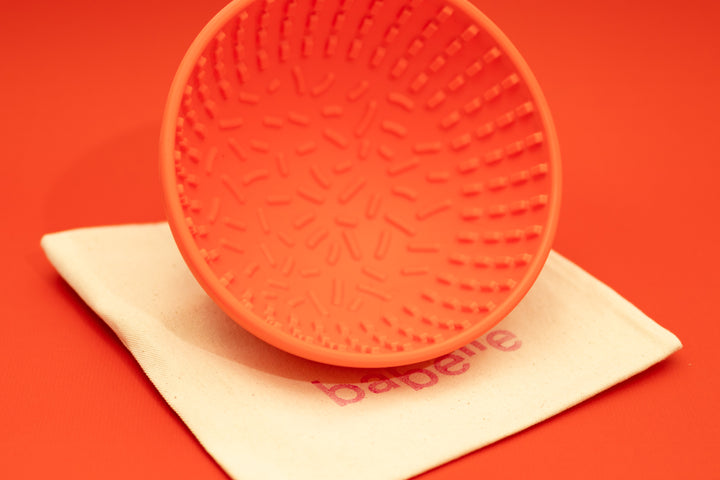 The Wiggler Lick Bowl- Coral | Babelle - Babelle