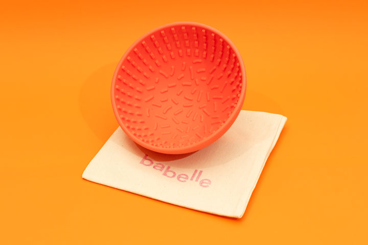 The Wiggler Lick Bowl- Coral | Babelle - Babelle