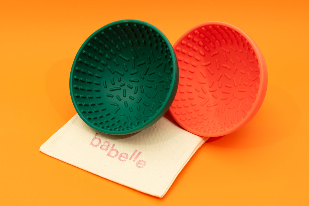 The Wiggler Lick Bowl- Hunter Green | Babelle - Babelle