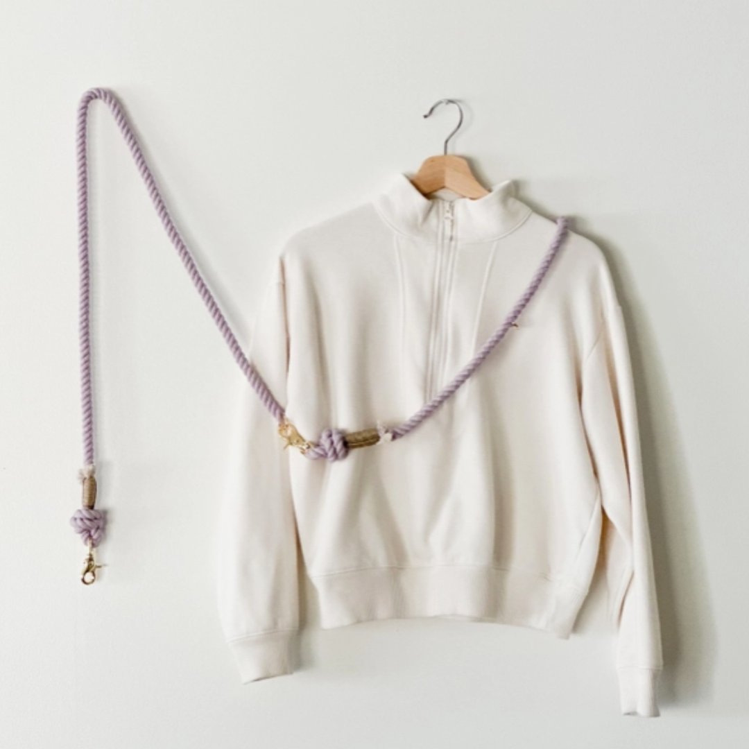 Lavender Handsfree Leash | Furlou - Babelle