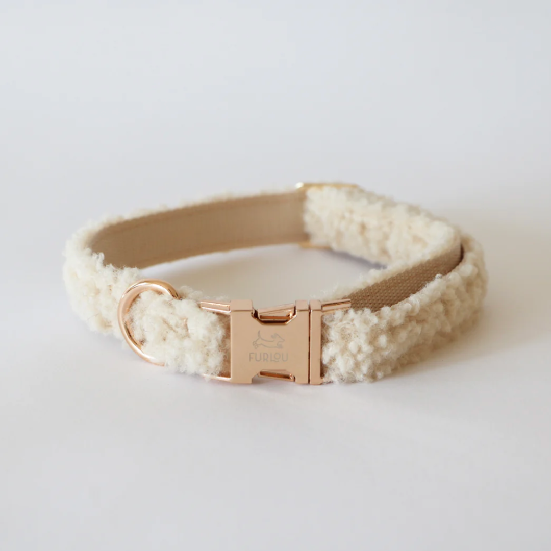 Cream Sherpa collar | Furlou - Babelle