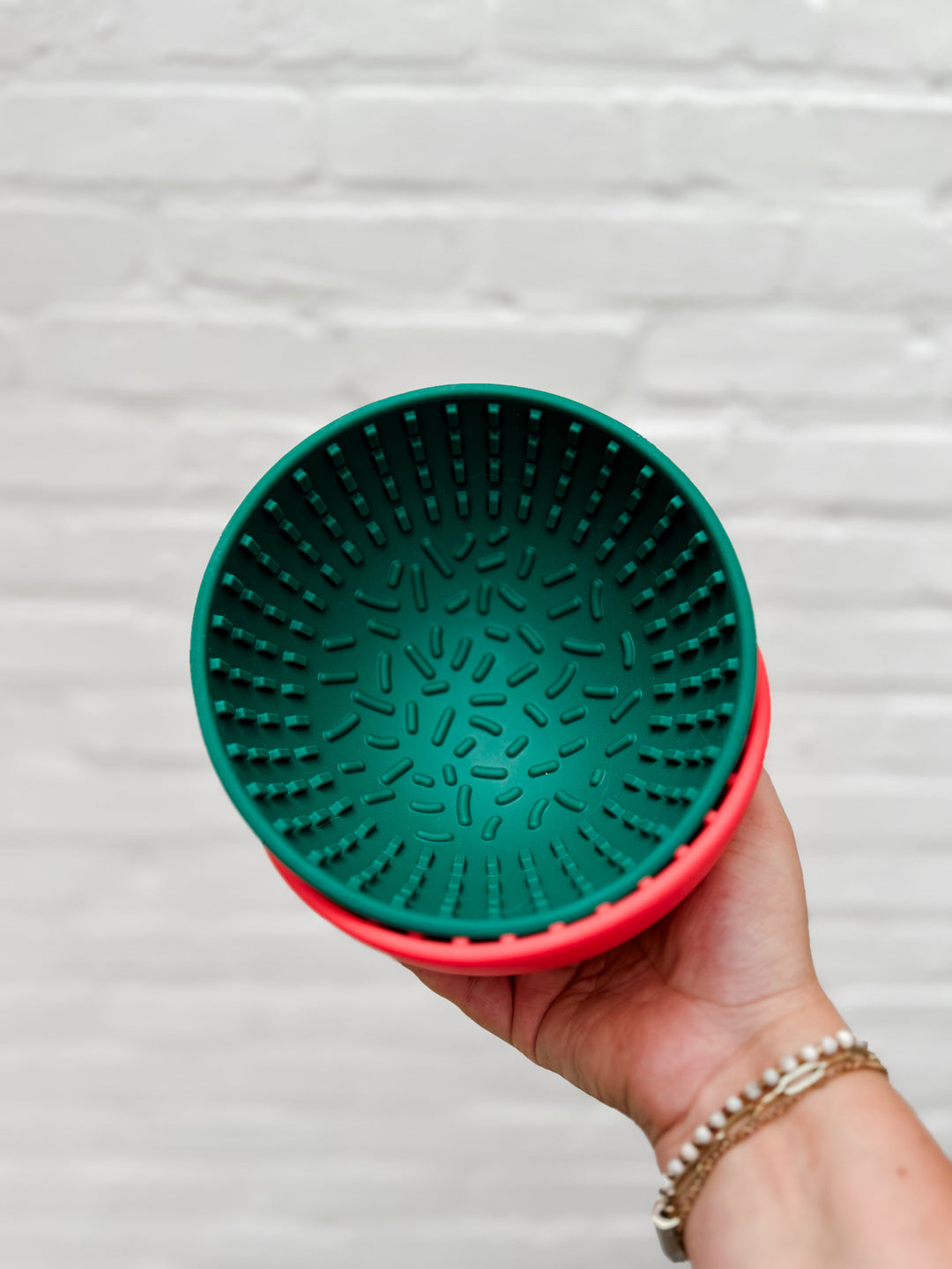 The Wiggler Lick Bowl- Hunter Green | Babelle - Babelle