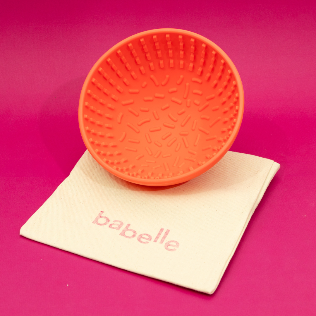 The Wiggler Lick Bowl- Coral | Babelle - Babelle
