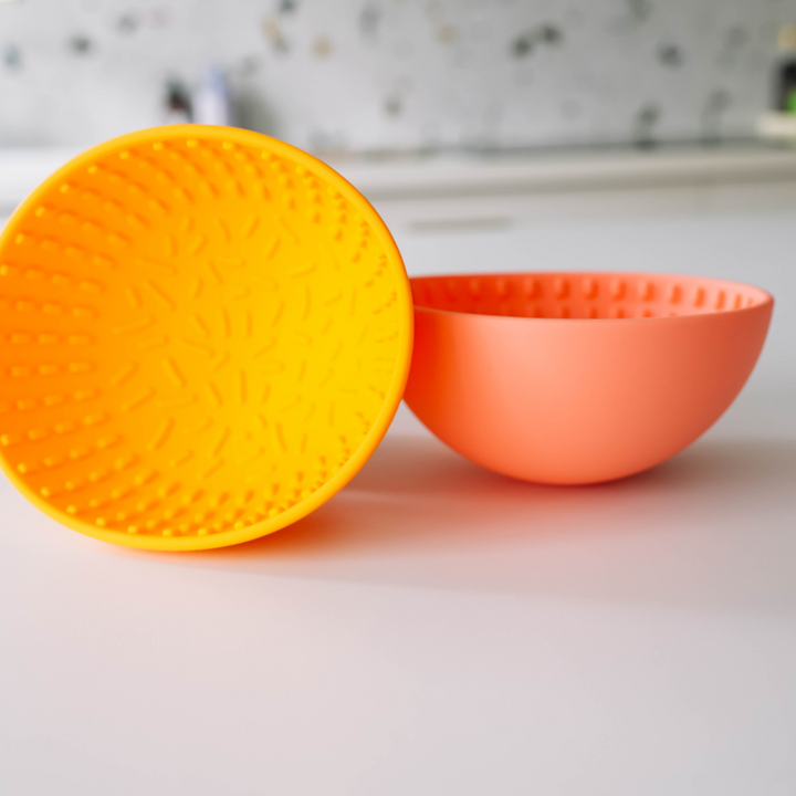 The Mini Wiggler Lick Bowl- Yellow | Babelle - Babelle