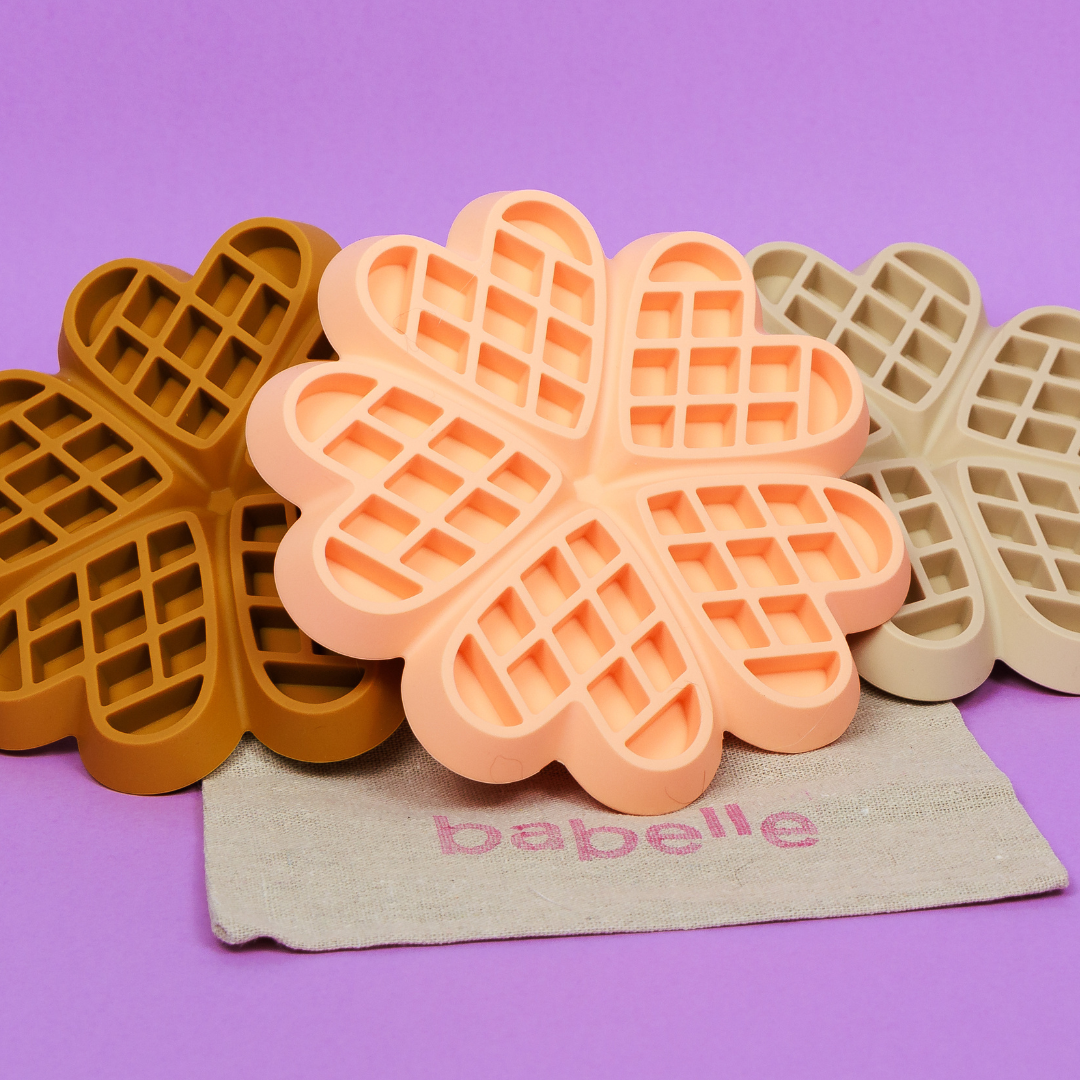 The Waffle Lickmat - Peach | Babelle - Babelle