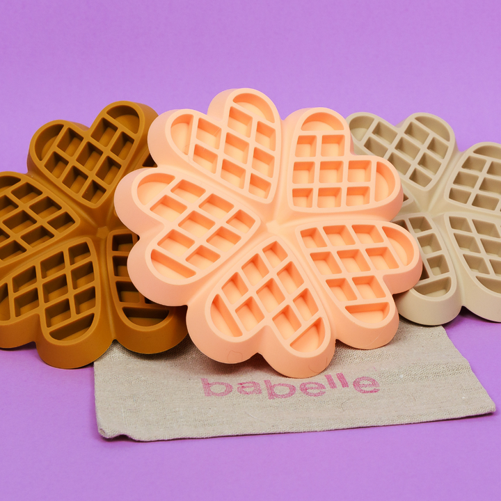 The Waffle Lickmat - Peach | Babelle - Babelle