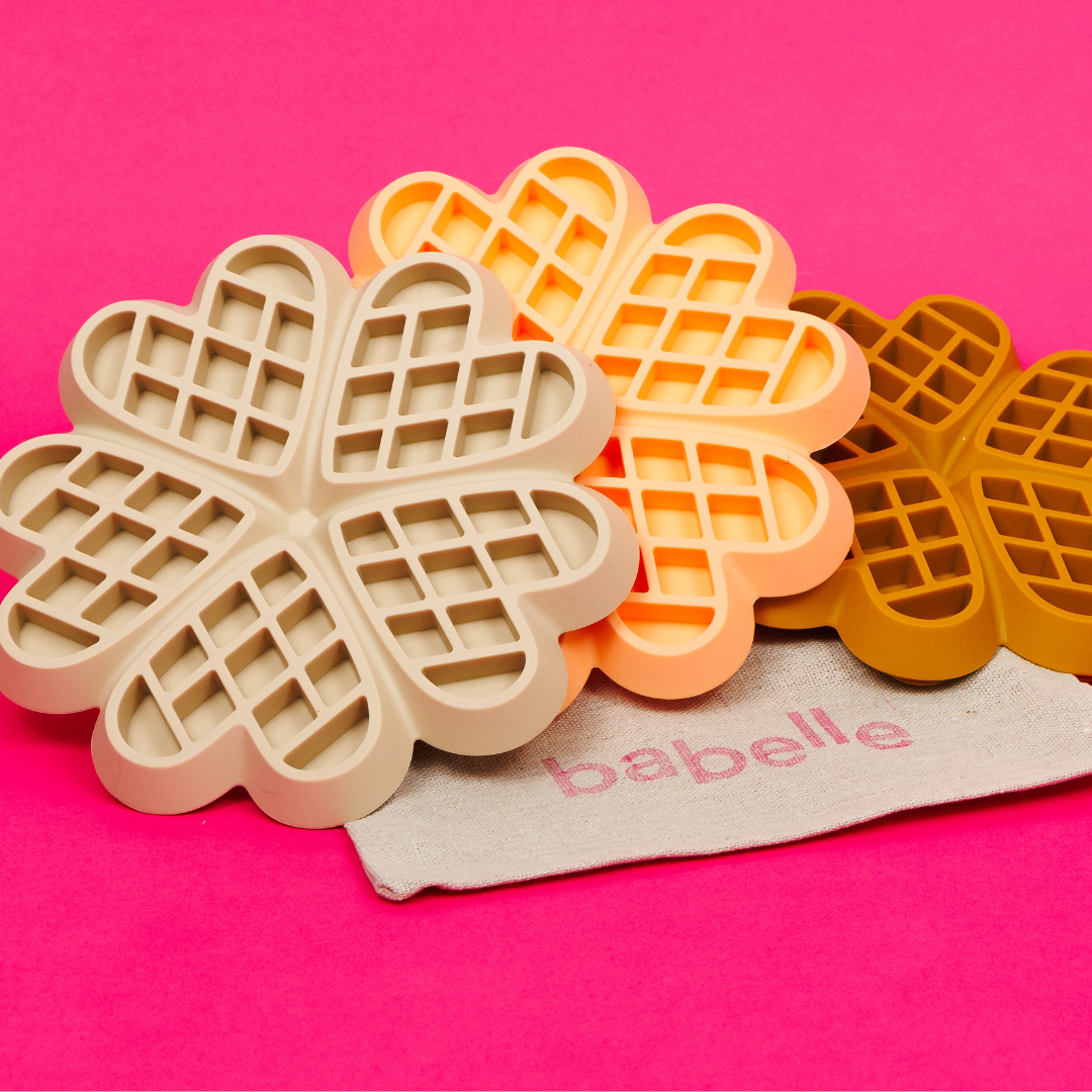 The Waffle Lickmat - Beige | Babelle - Babelle