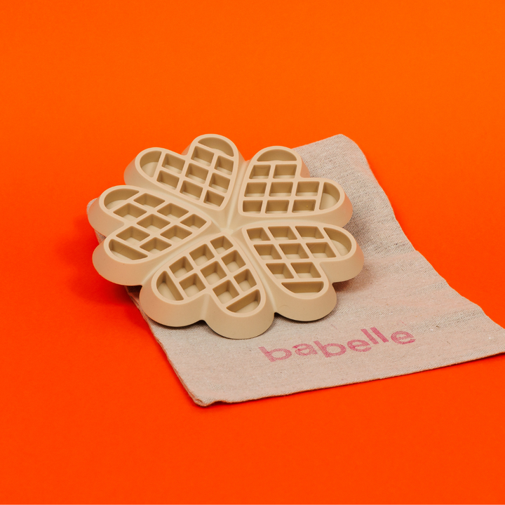 The Waffle Lickmat - Beige | Babelle - Babelle