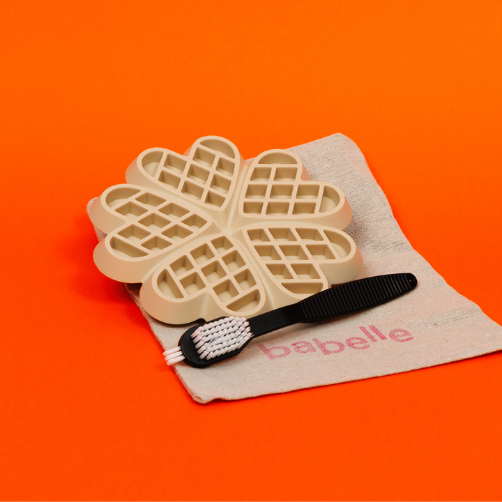 The Waffle Lickmat - Beige | Babelle - Babelle