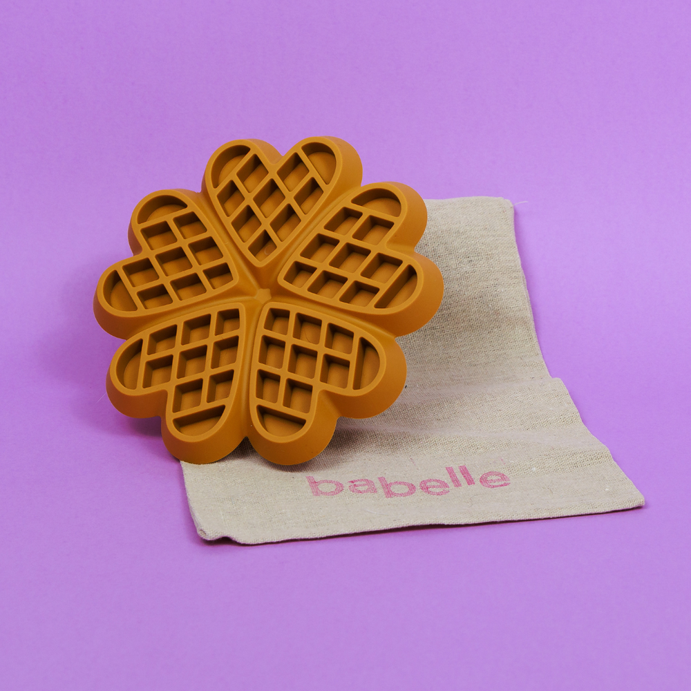 The Waffle Lickmat - Mustard | Babelle - Babelle