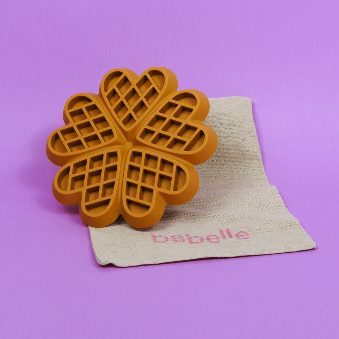 The Waffle Lickmat - Mustard | Babelle - Babelle