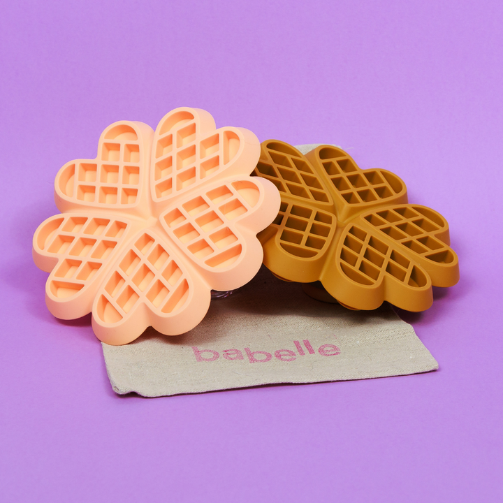 The Waffle Lickmat - Peach | Babelle - Babelle