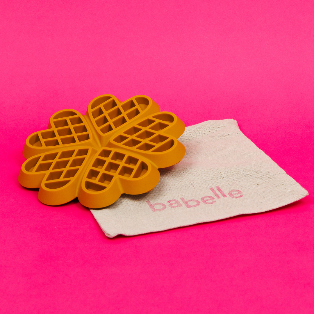 The Waffle Lickmat - Mustard | Babelle - Babelle