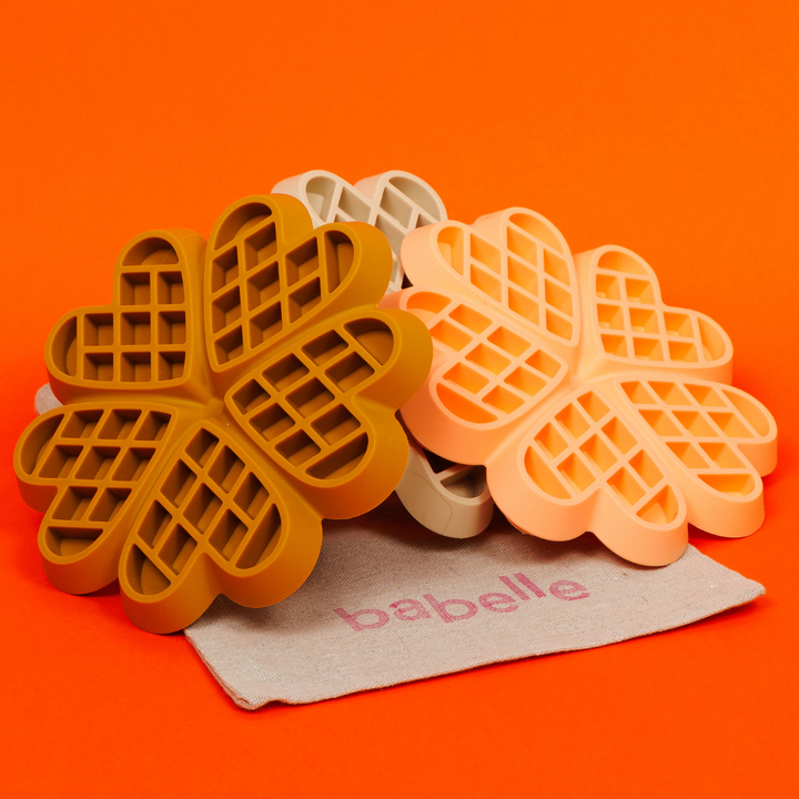 The Waffle Lickmat - Peach | Babelle - Babelle