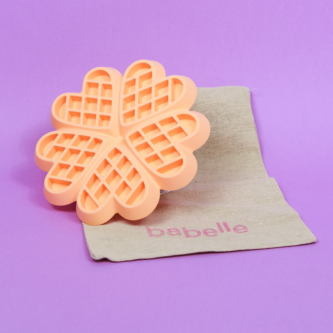 The Waffle Lickmat - Peach | Babelle - Babelle
