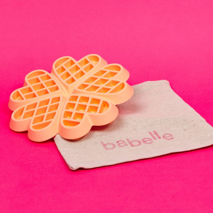 The Waffle Lickmat - Peach | Babelle - Babelle