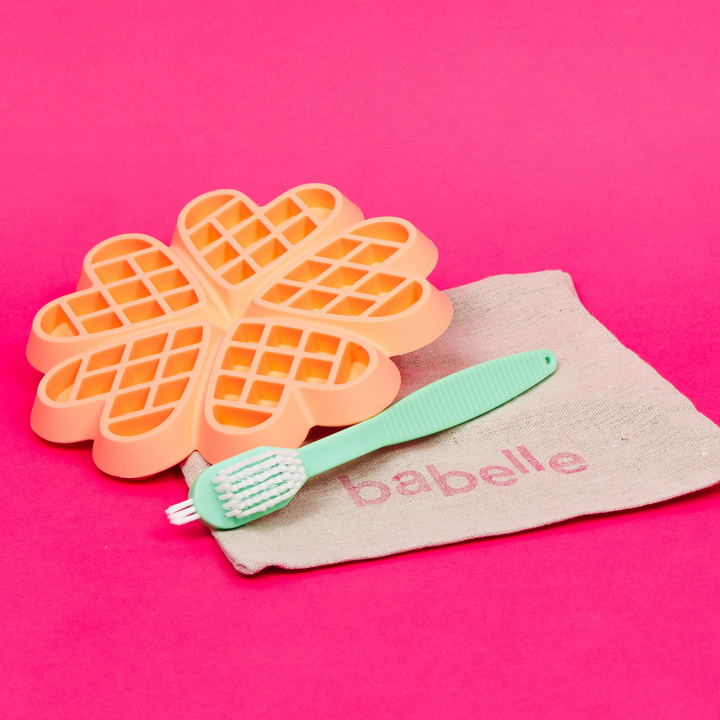 The Waffle Lickmat - Peach | Babelle - Babelle