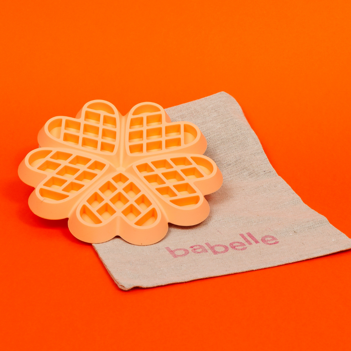 The Waffle Lickmat - Peach | Babelle - Babelle