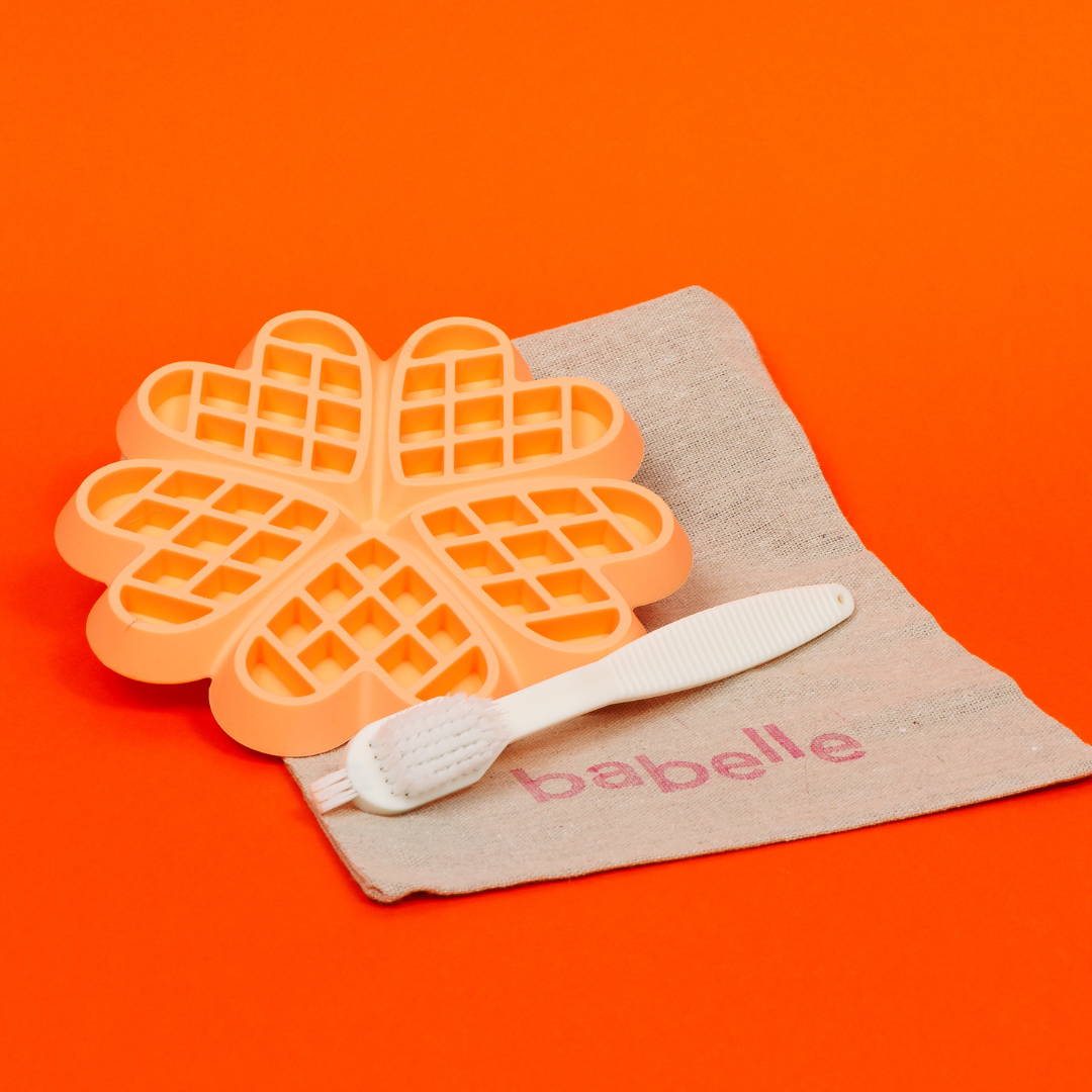 The Waffle Lickmat - Peach | Babelle - Babelle