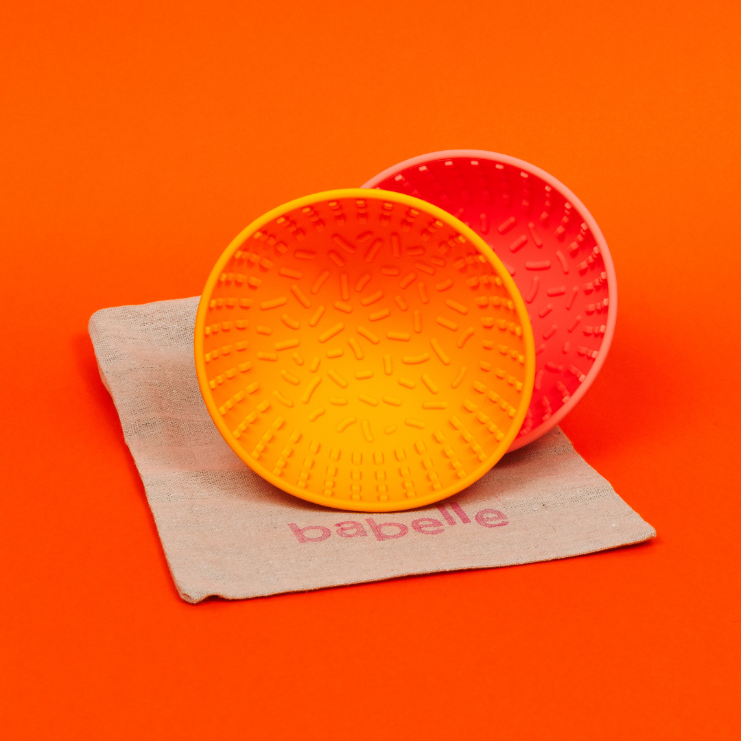 The Mini Wiggler Lick Bowl- Yellow | Babelle - Babelle