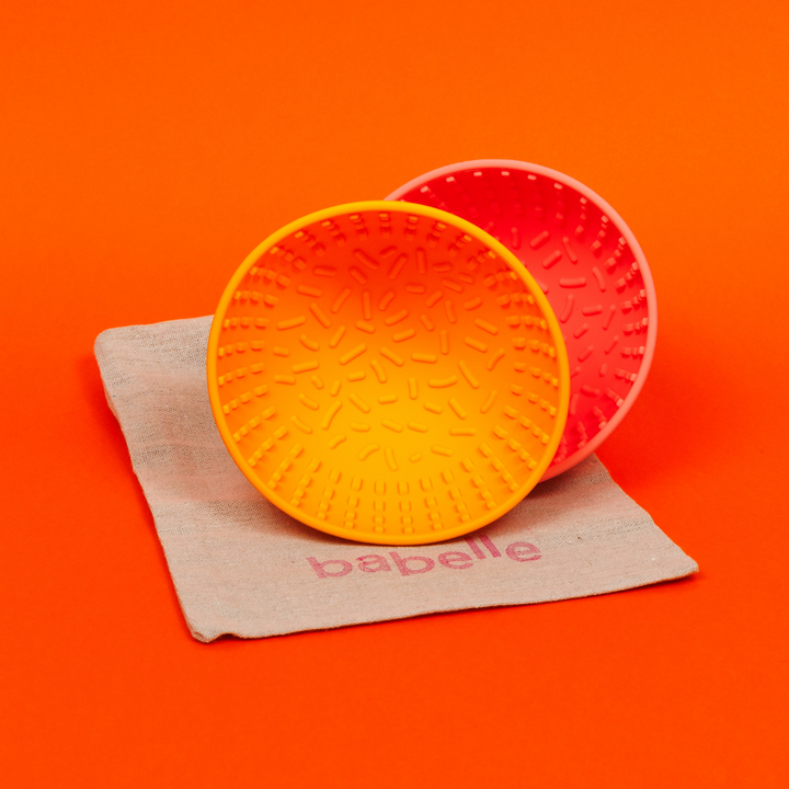 The Mini Wiggler Lick Bowl- Yellow | Babelle - Babelle