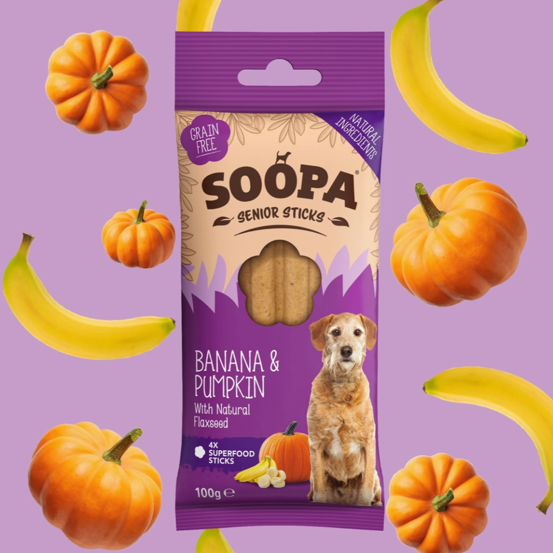 Senior Dental Sticks - Banana & Pumpkin | Soopa - Babelle