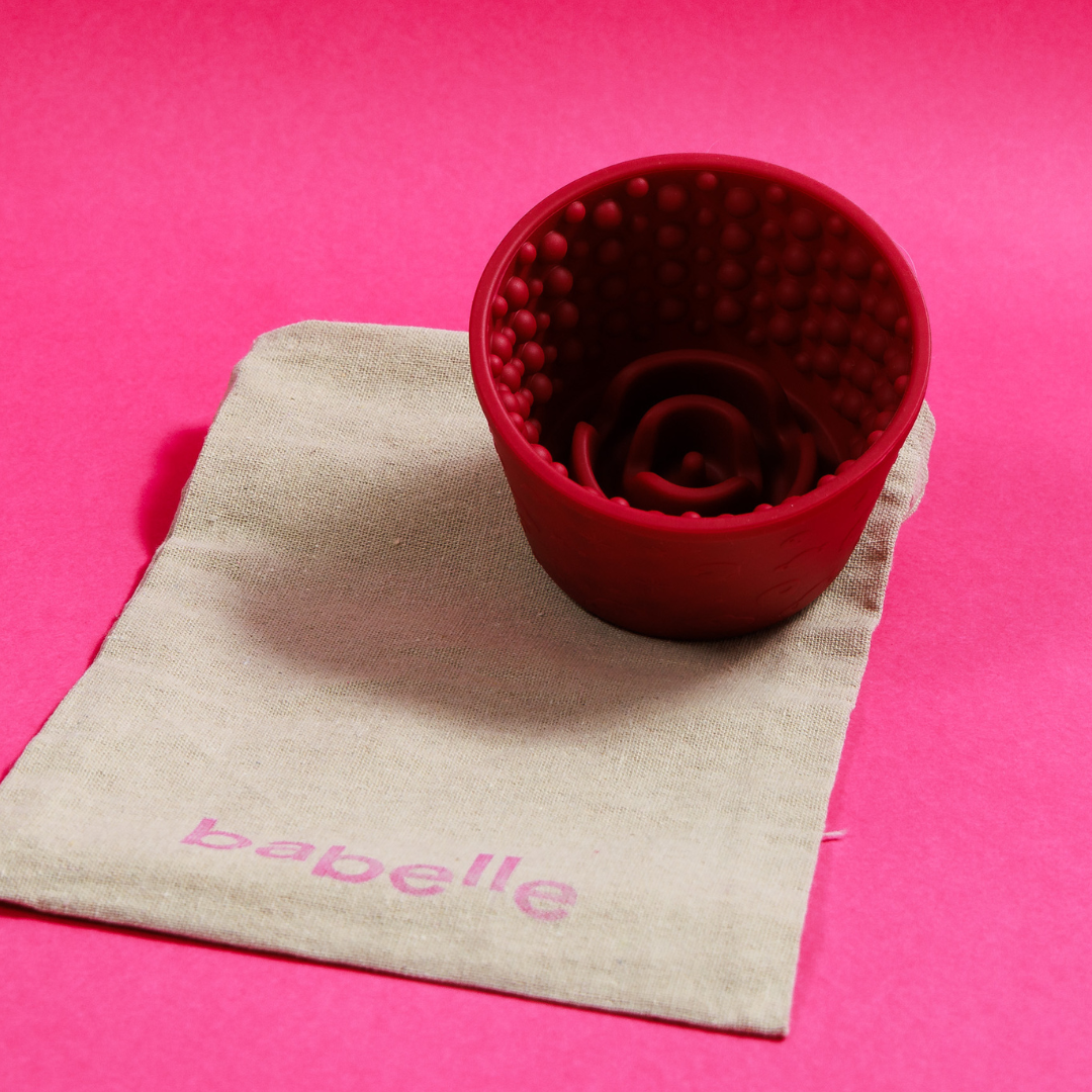 The Swirlie Lickbowl - Burgundy | Babelle - Babelle