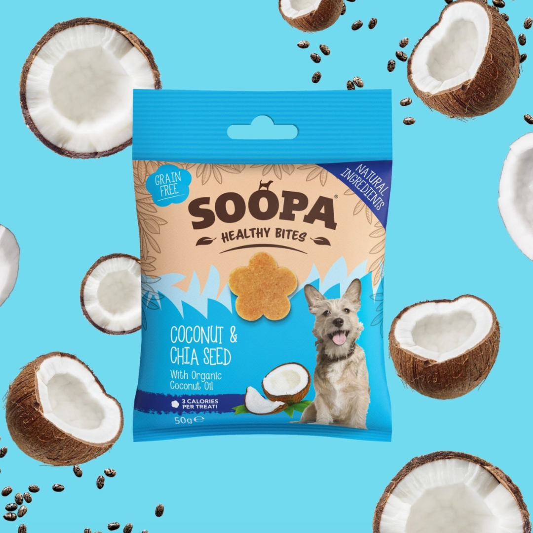 Coconut & Chia Seed Bites | Soopa - Babelle