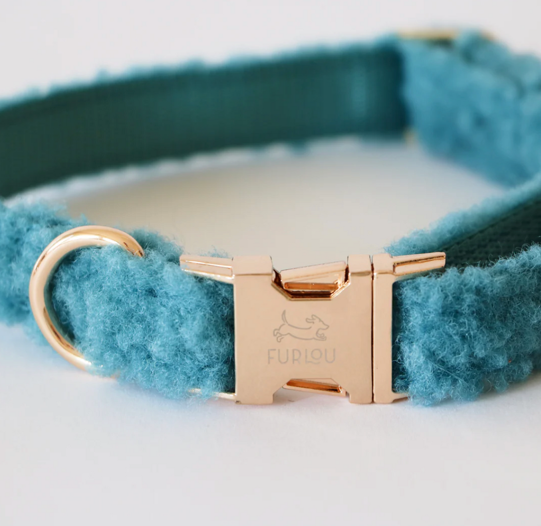 Teal Sherpa collar | Furlou - Babelle