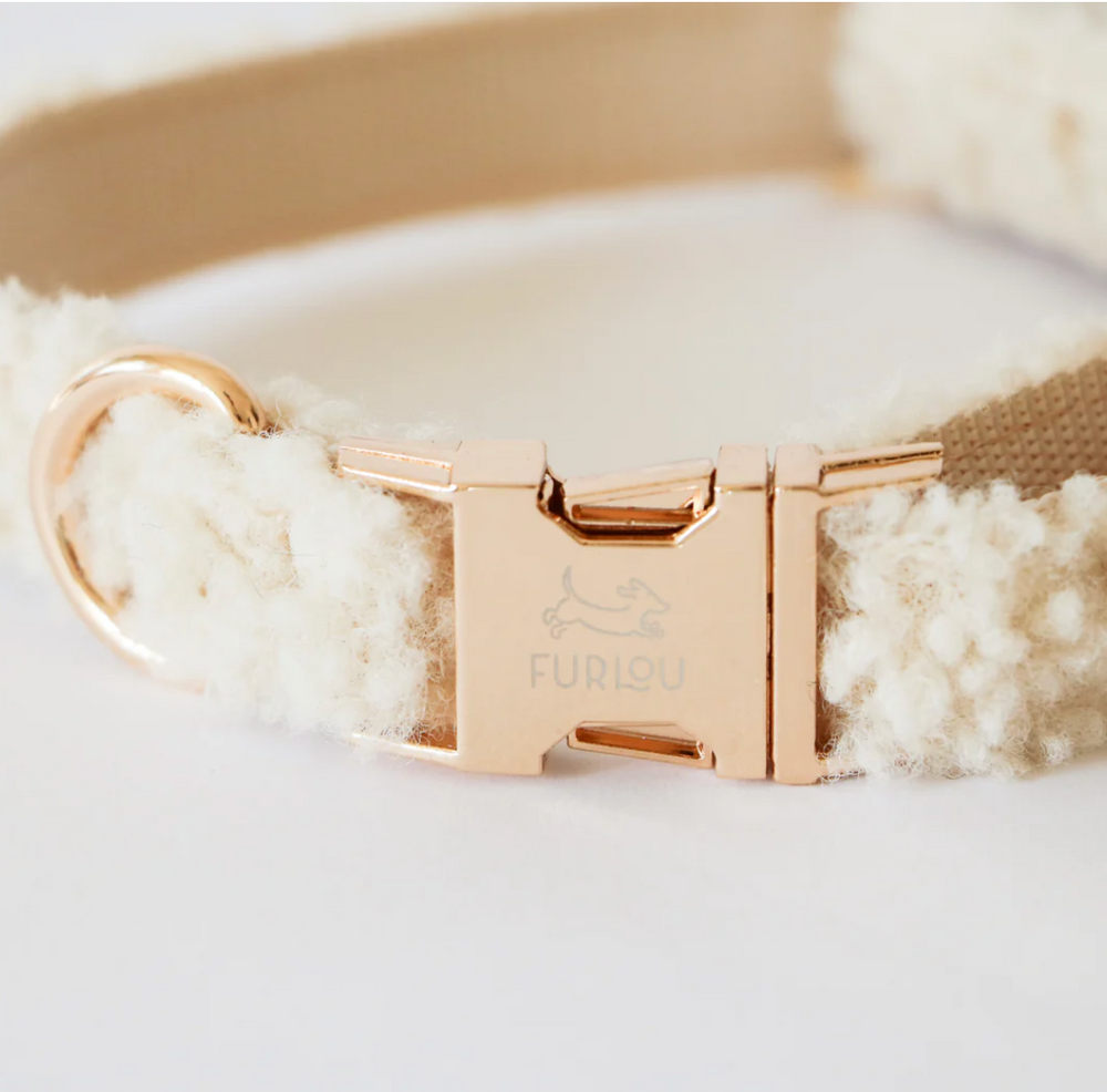 Cream Sherpa collar | Furlou - Babelle