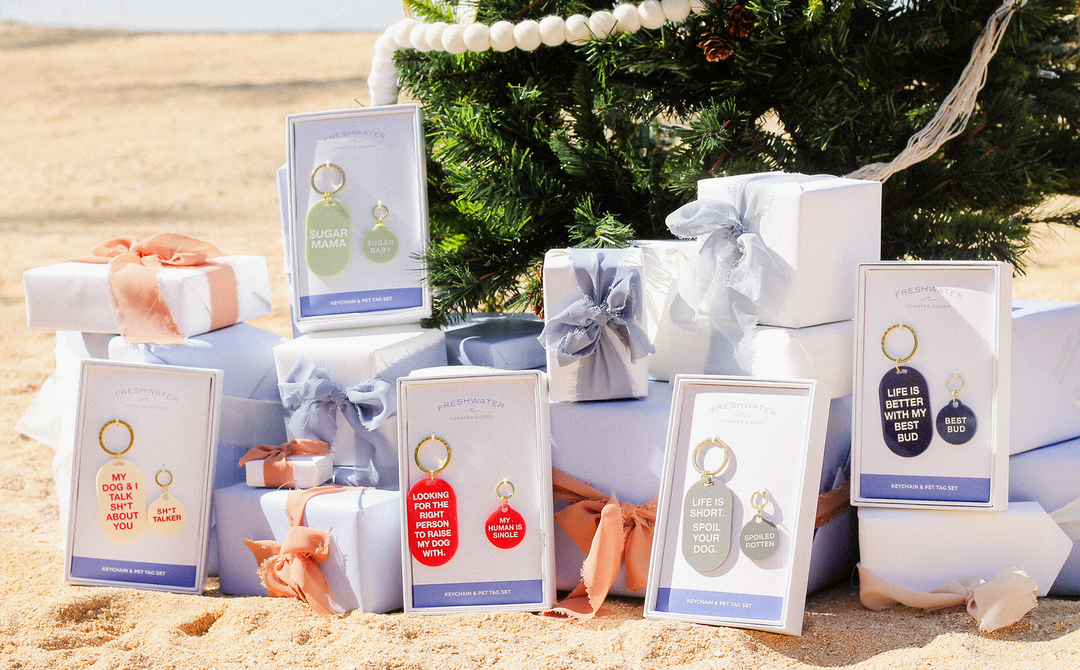 Sugar Mama keychain & pet tag giftset | Freshwater Design Co. - Babelle