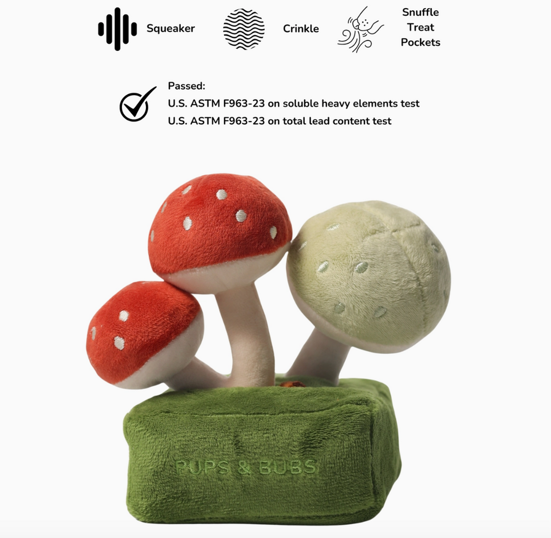 Forest Mushroom Snuffle toy  | Pups & Bubs - Babelle