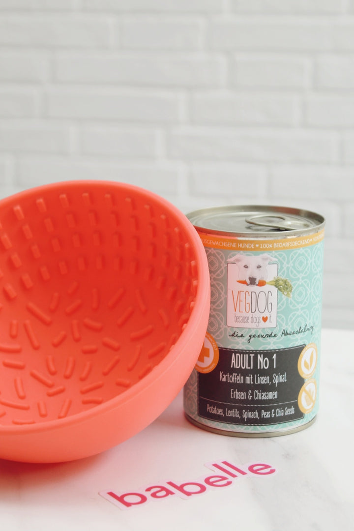 The Wiggler Lick Bowl- Coral | Babelle - Babelle