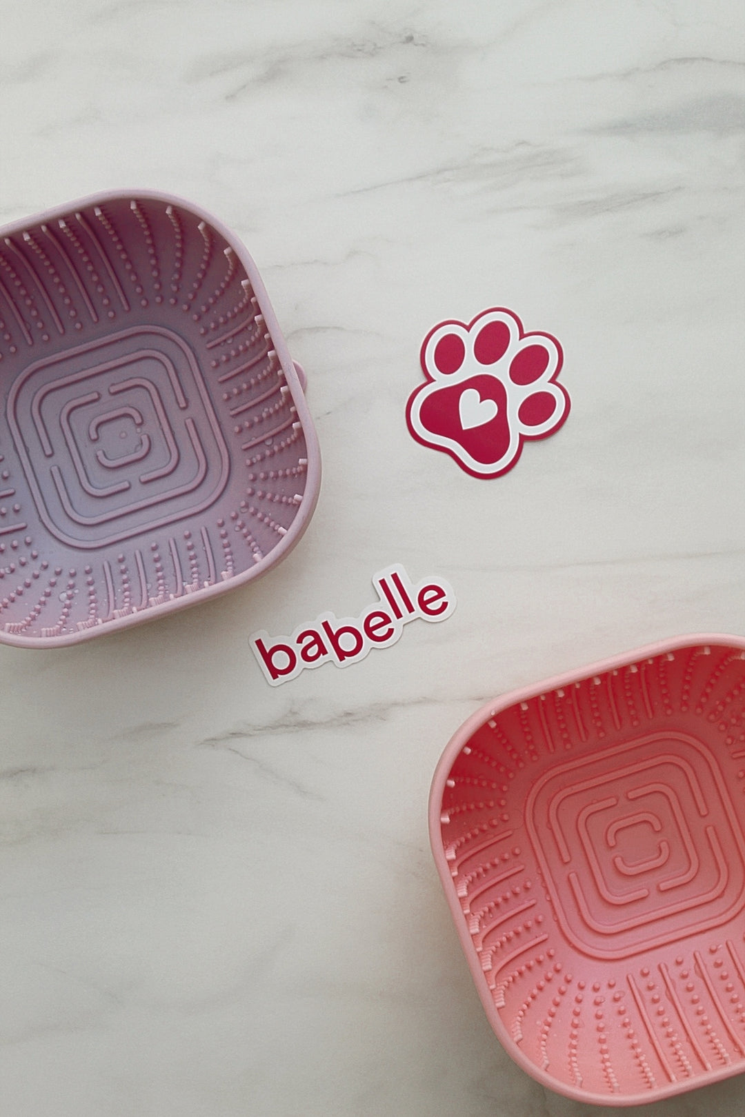 The Cube Lickbowl - Pink | Babelle - Babelle