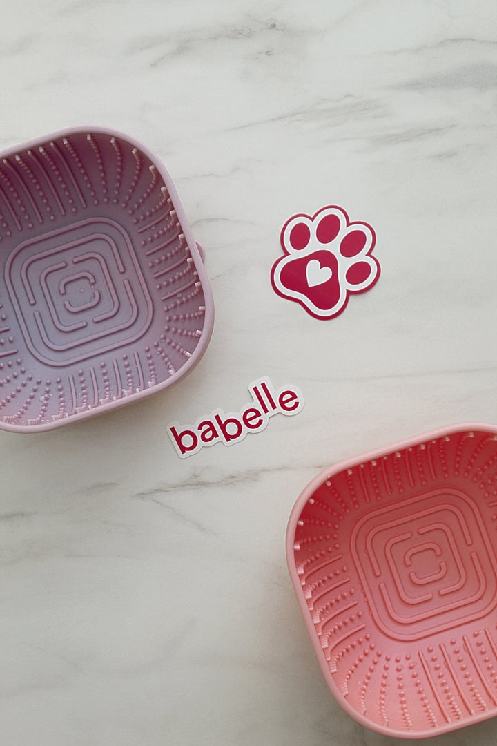 The Cube Lickbowl - Pink | Babelle - Babelle