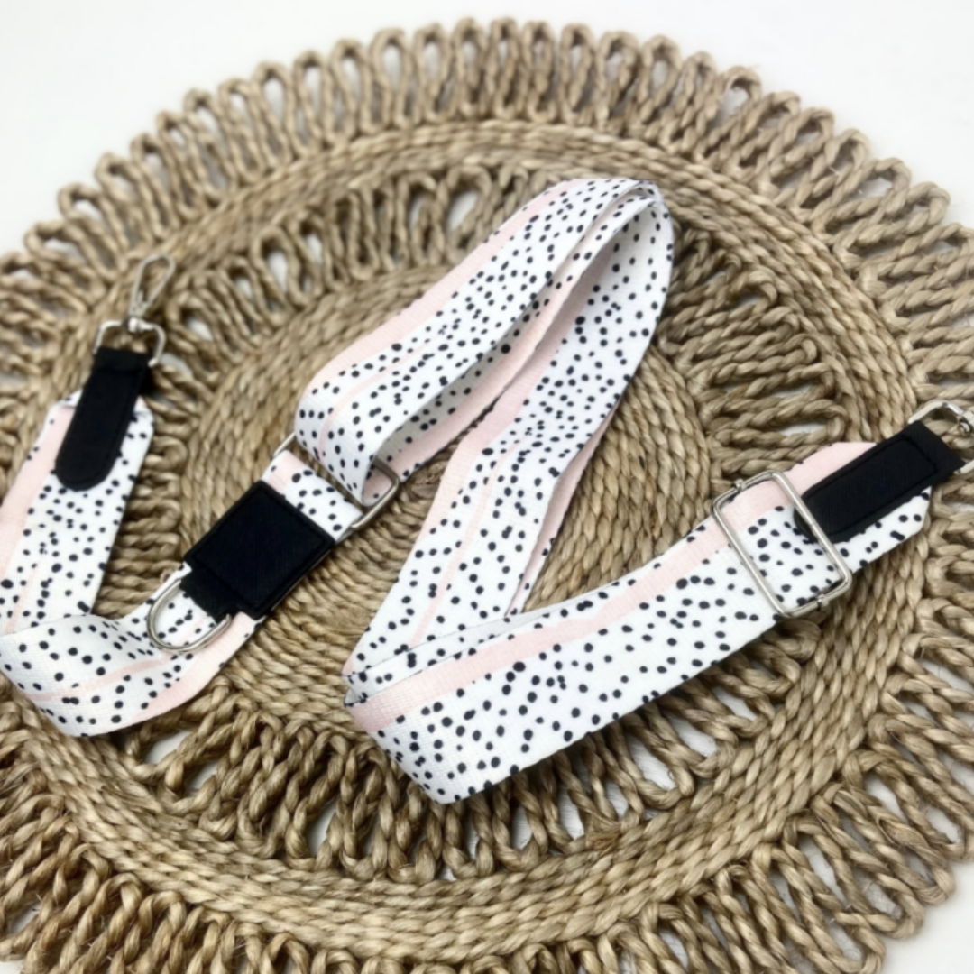 Bag strap - Pink Dalmatian | Cocopup - Babelle