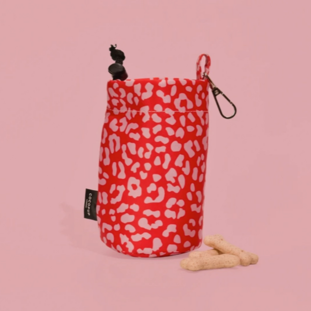 Pink and red leopard pouch | Cocopup - Babelle