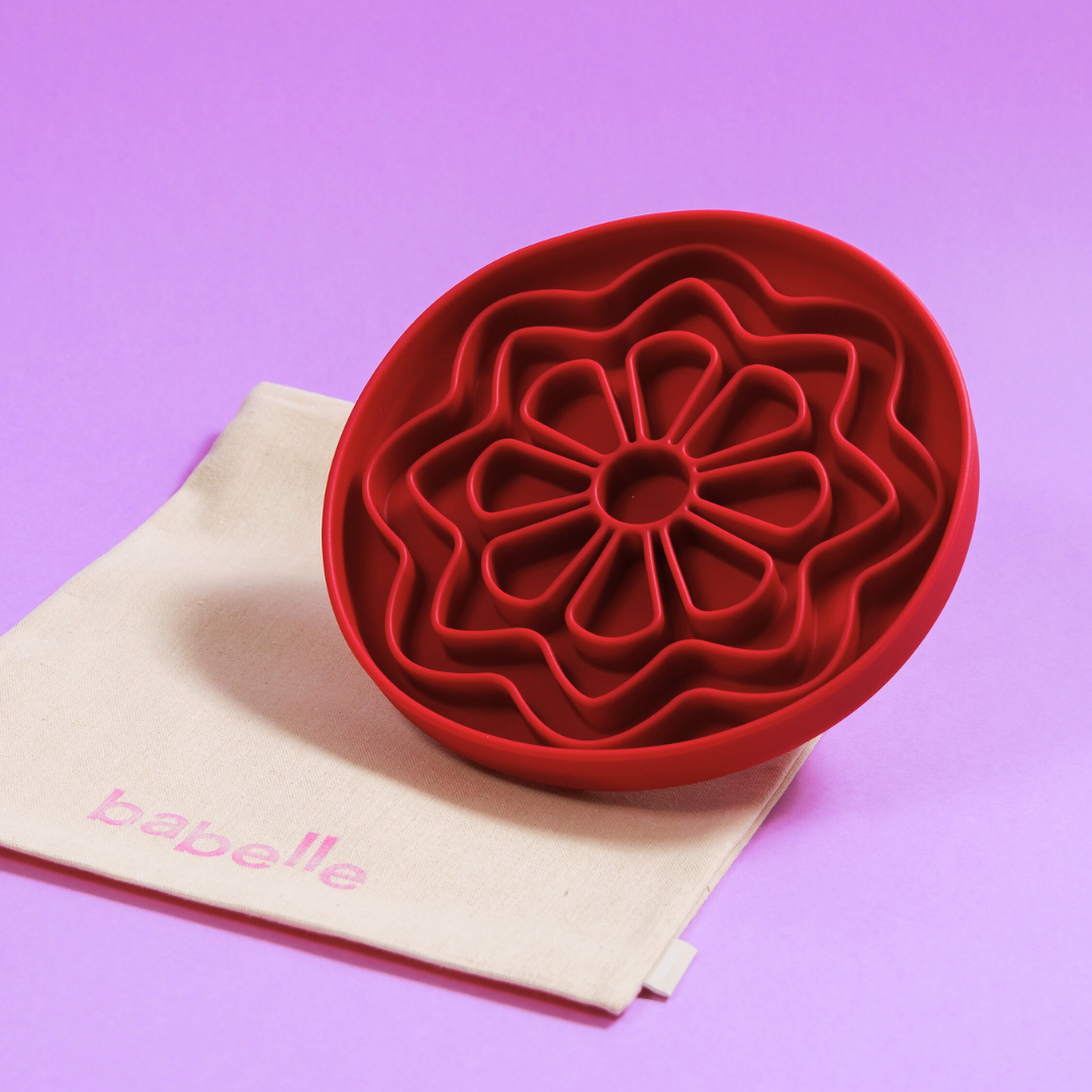 The Petal Lickmat - Burgundy | Babelle - Babelle
