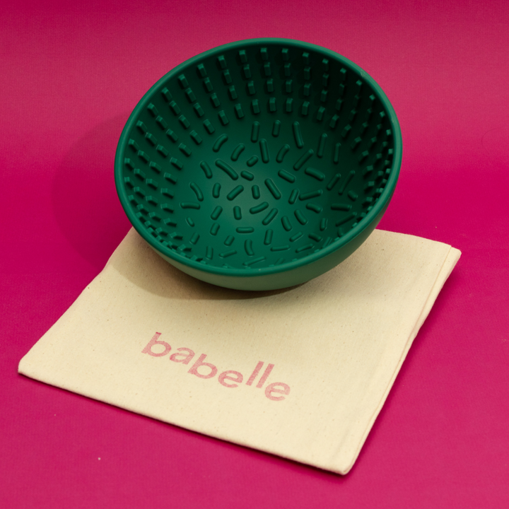 The Wiggler Lick Bowl- Hunter Green | Babelle - Babelle