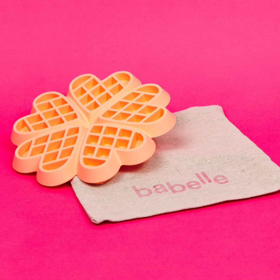 The Waffle Lickmat - Peach | Babelle - Babelle