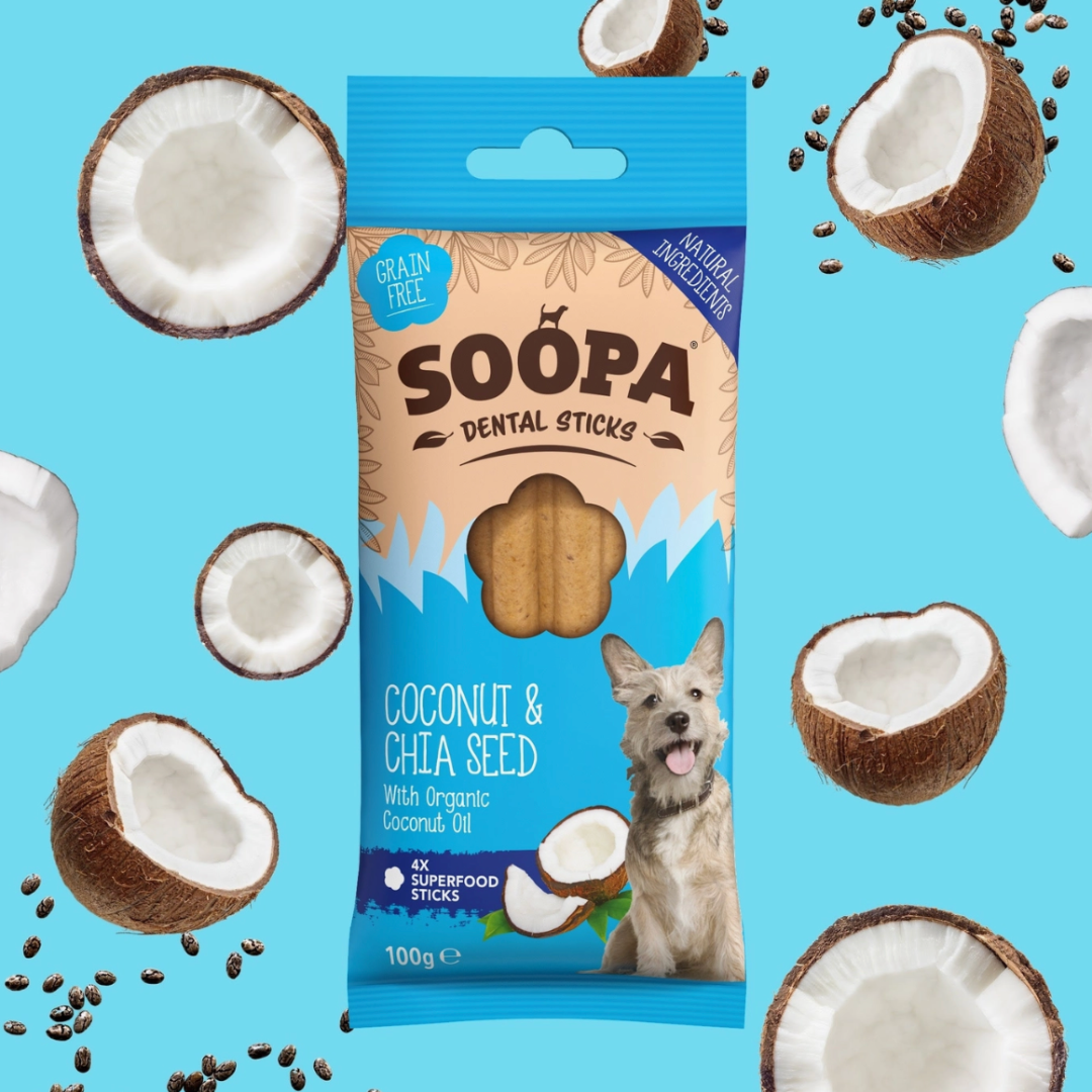 Dental Sticks  - Coconut & Chia Seeds | Soopa - Babelle