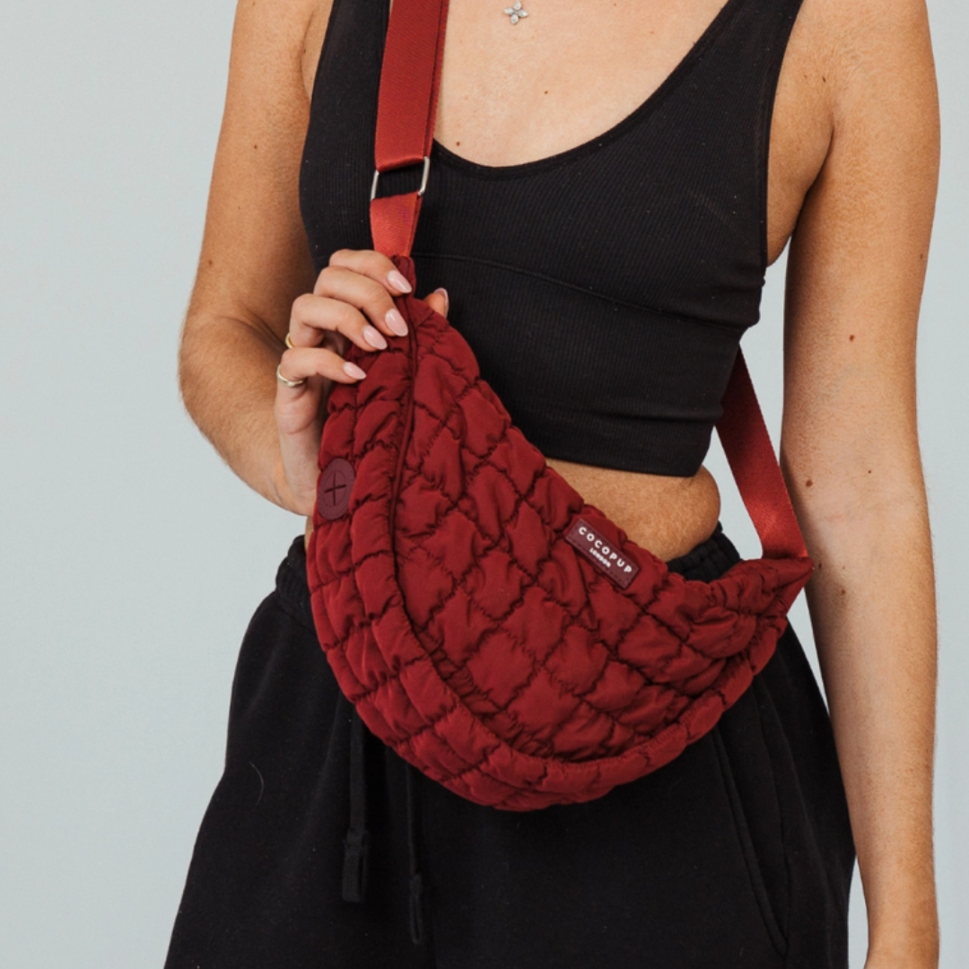 Merlot Crescent dog walking bag | Cocopup - Babelle