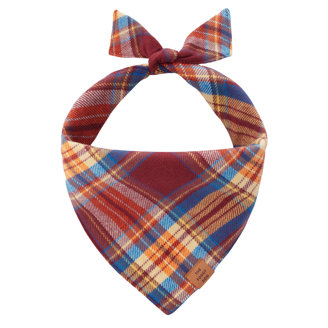 Marlow Plaid Flannel Bandana | The Foggy Dog