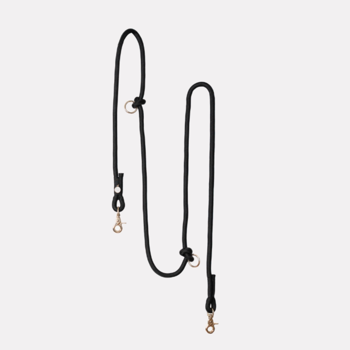 Black Handsfree Leash | Furlou - Babelle