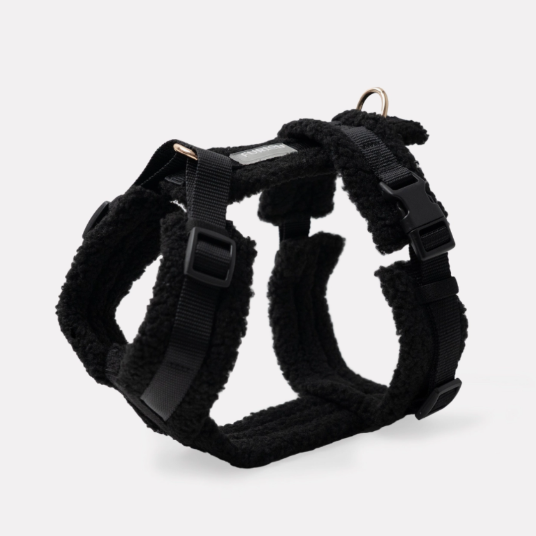 Black Sherpa Harness | Furlou - Babelle