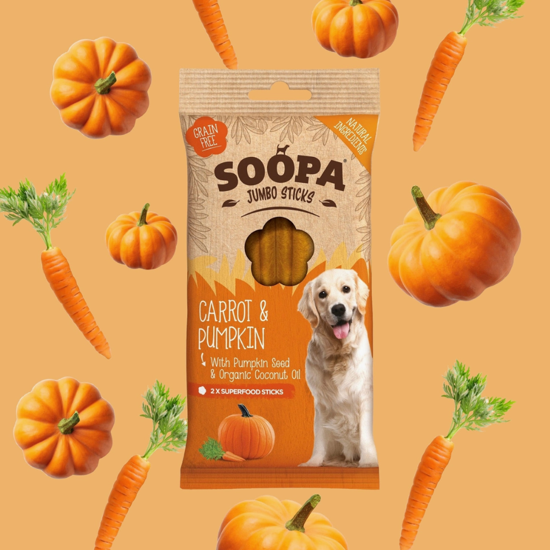 Dental Sticks Jumbo  - Carrot & Pumpkin | Soopa - Babelle