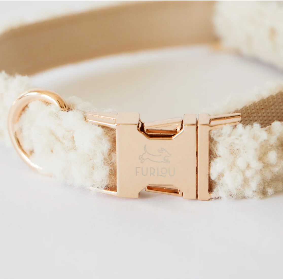 Cream Sherpa collar | Furlou - Babelle