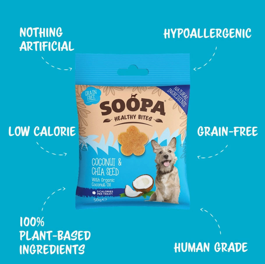 Coconut & Chia Seed Bites | Soopa - Babelle