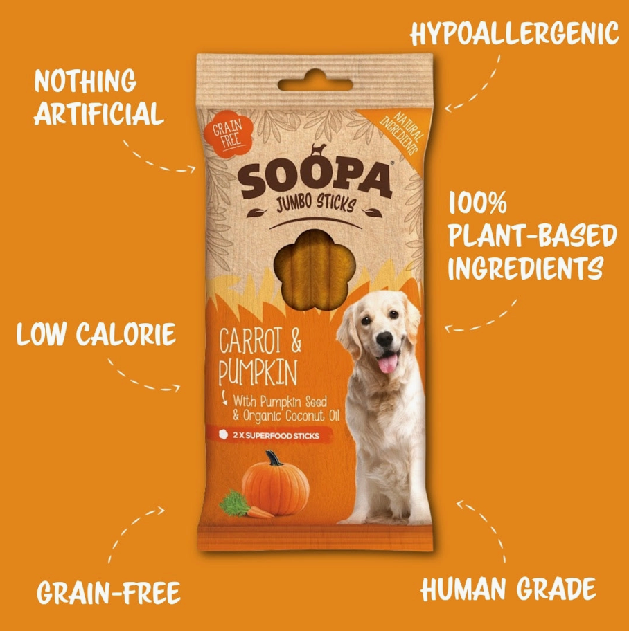 Dental Sticks Jumbo  - Carrot & Pumpkin | Soopa - Babelle